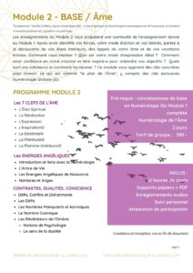 Ecole Romande de Numérologie, programme Module 2
