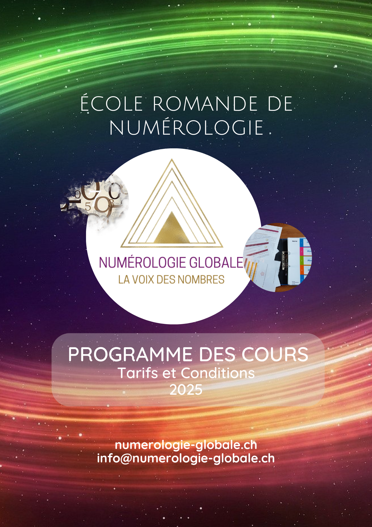 Ecole romande de Numérologie programme 2025