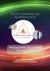 Ecole Romande de Numérologie programme 2026